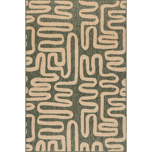 nuloom Bambi Abstract Indoor / Outdoor Area Rug Green