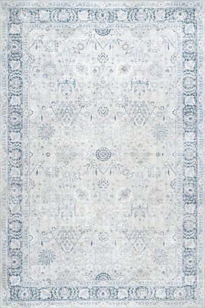 nuloom Bayberry Vintage Machine Washable Area Rug Green Grey