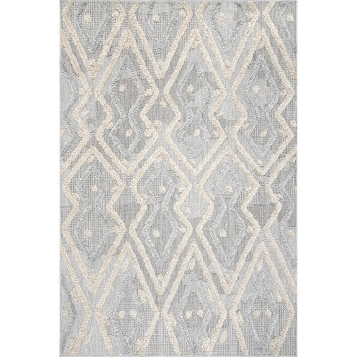 nuloom Beatrice Raised Theta Trellis Area Rug Beige
