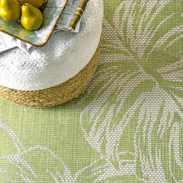 Nuloom Belle Palm Leaves Indoor/Outdoor Area Rug Sage