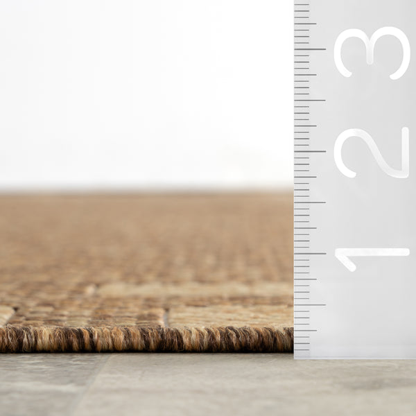Nuloom Bellia Striped Indoor/Outdoor Area Rug Light Brown