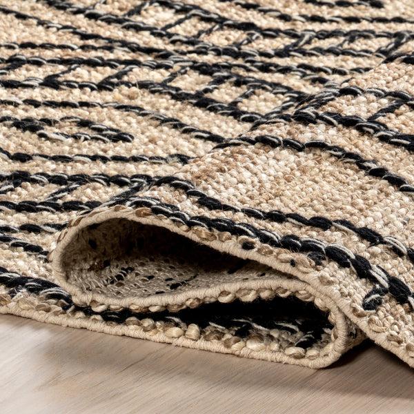 Nuloom Betony Modern Trellis Jute Blend Area Rug Light Beige