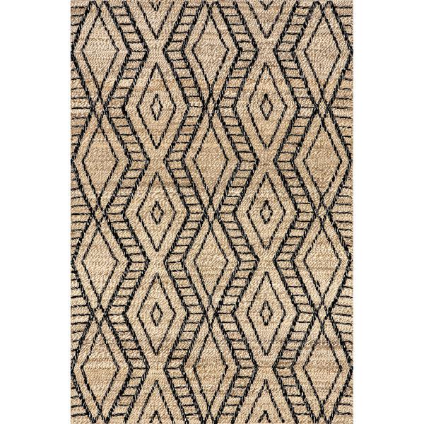 nuloom Betony Modern Trellis Jute Blend Area Rug Light Beige