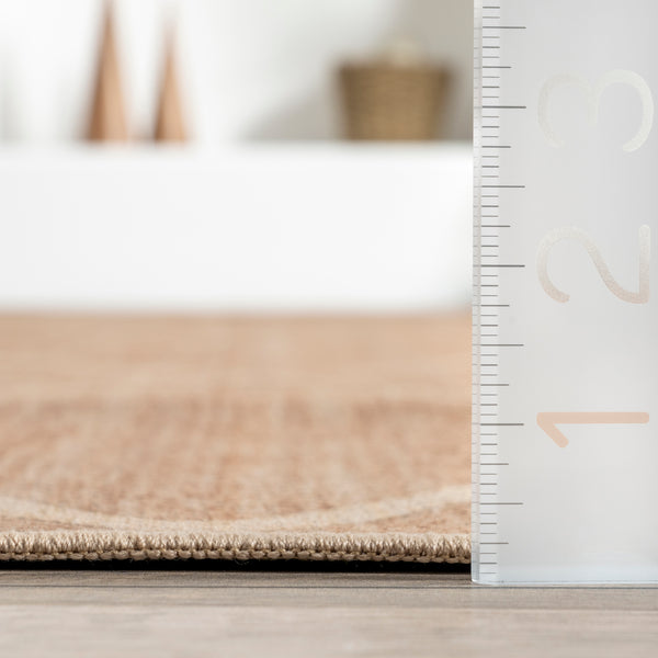 Nuloom Billy Diamond Easy-Jute Machine Washable Area Rug Natural