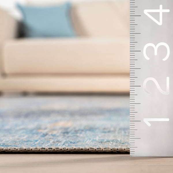 Nuloom Bleecker Street Abstract Machine Washable Area Rug Blue