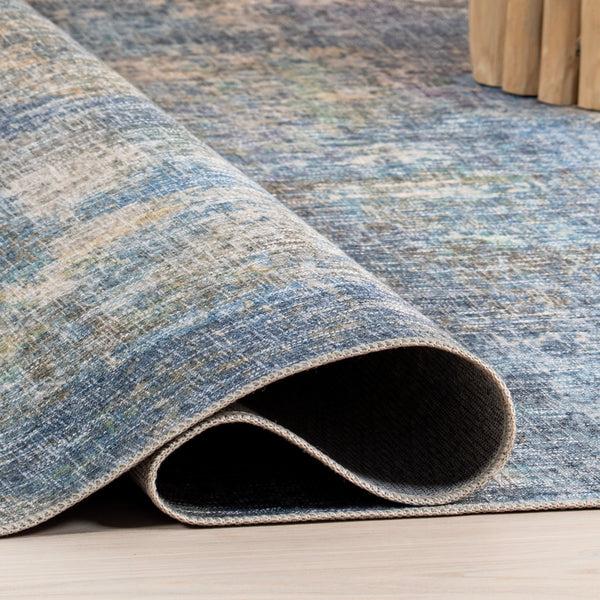 Nuloom Bleecker Street Abstract Machine Washable Area Rug Blue