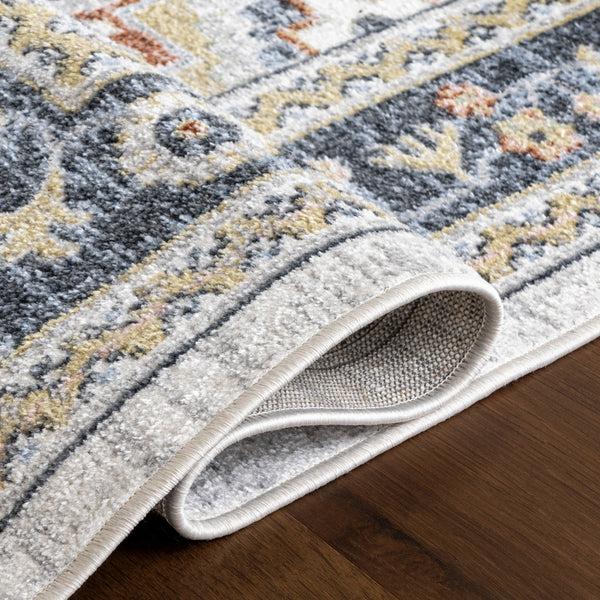 Nuloom Bonia Traditional Medallion Machine Washable Area Rug Blue