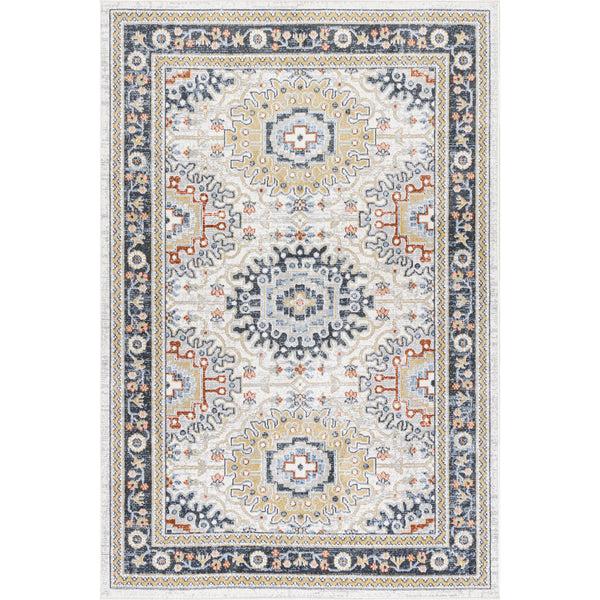 nuloom Bonia Traditional Medallion Machine Washable Area Rug Blue