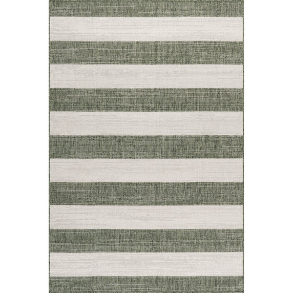 nuloom Briaana Striped Indoor/Outdoor Area Rug Green