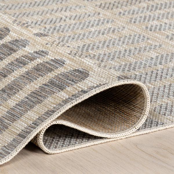 Nuloom Briseis Geometric Indoor/Outdoor Area Rug Light Grey
