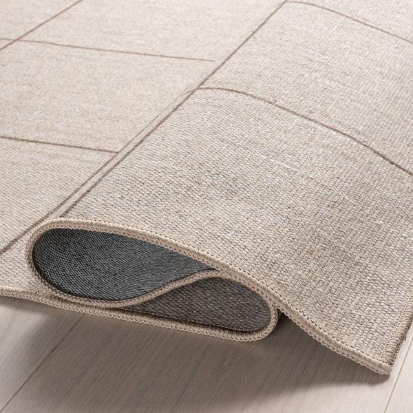 Nuloom Calandra Checkered Machine Washable Area Rug Beige