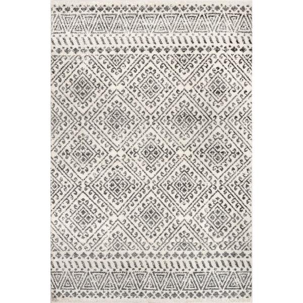 nuloom Camila Greek Diamond Trellis Area Rug Off White