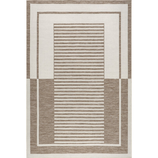 nuloom Caoimhe Geometric Indoor/Outdoor Area Rug Beige