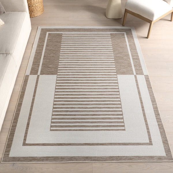 Nuloom Caoimhe Geometric Indoor/Outdoor Area Rug Beige