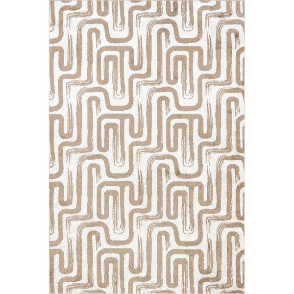 nuloom Carmel Transitional Machine Washable Area Rug Beige