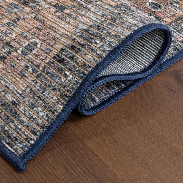 Nuloom Carmela Medallion Machine Washable Area Rug Dark Grey