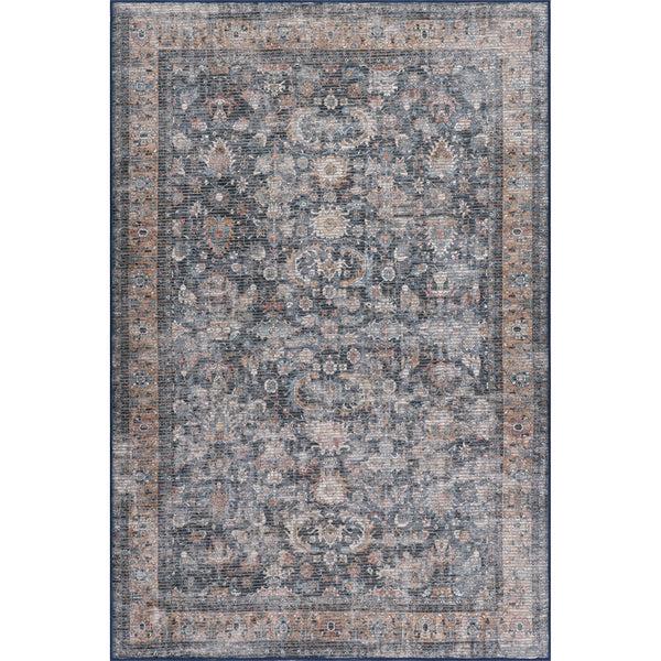 nuloom Carmela Medallion Machine Washable Area Rug Dark Grey
