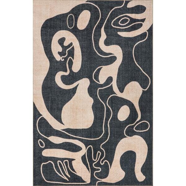 nuloom Carole Abstract Machine Washable Area Rug Beige
