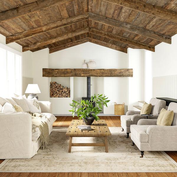 Nuloom Castellan Medallion Wool And Cotton Area Rug Beige