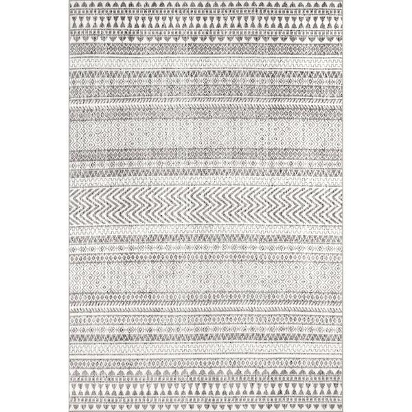 Nuloom Catherina Transitional Geometric Area Rug Gray