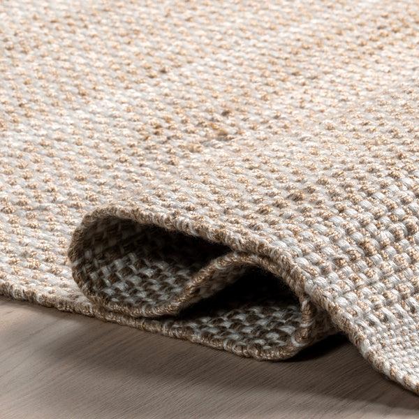 Nuloom Catherine Solid Farmhouse Fringe Area Rug Beige