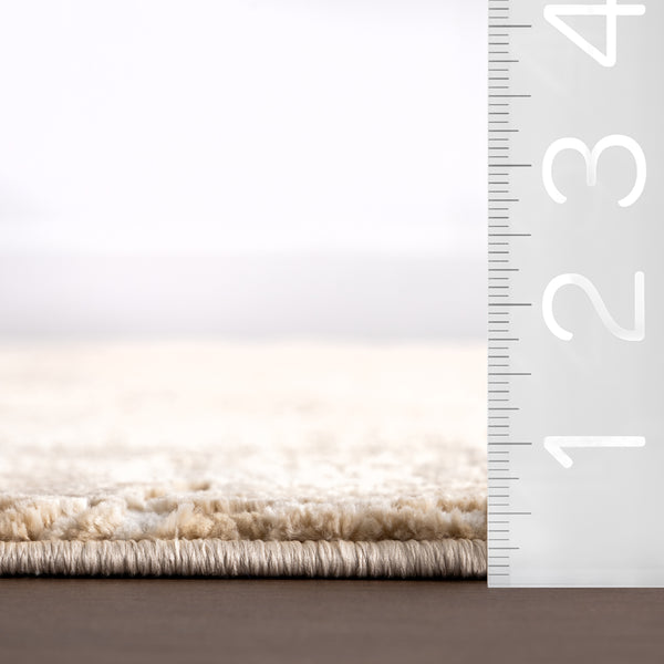 Nuloom Caylee Abstract Machine Washable Area Rug Sand