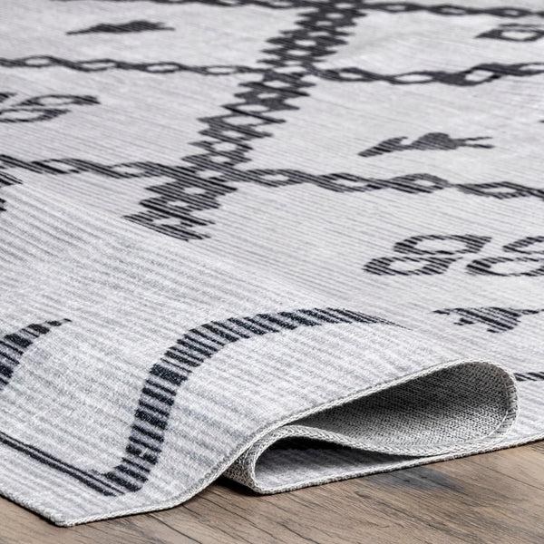 Nuloom Celesta Bohemian Trellis Machine Washable Area Rug Ivory