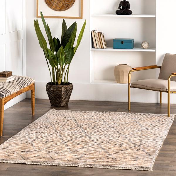 Nuloom Chantal Tribal Hand Woven Trellis Area Rug Beige