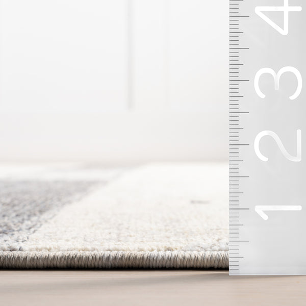 Nuloom Charlotte Southwestern Geometric Area Rug Light Grey