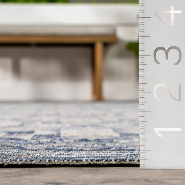 Nuloom Chaya Geometric Machine Washable Indoor/Outdoor Area Rug Blue