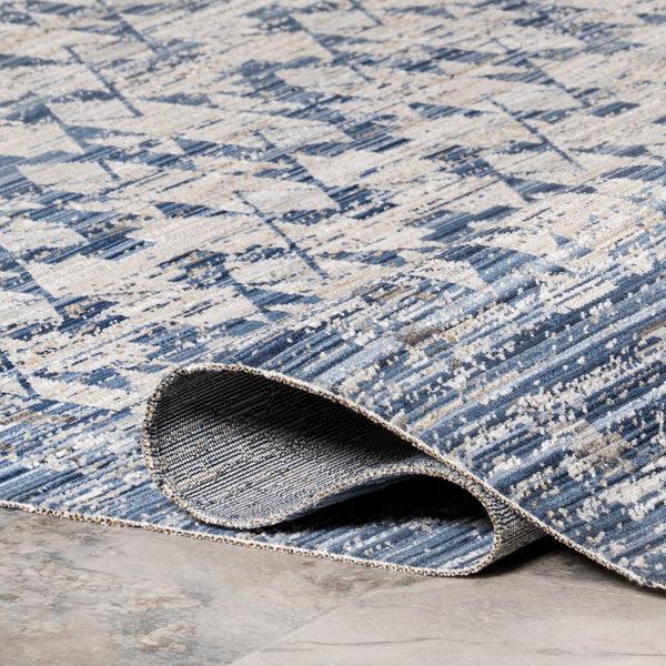 Nuloom Chaya Geometric Machine Washable Indoor/Outdoor Area Rug Blue
