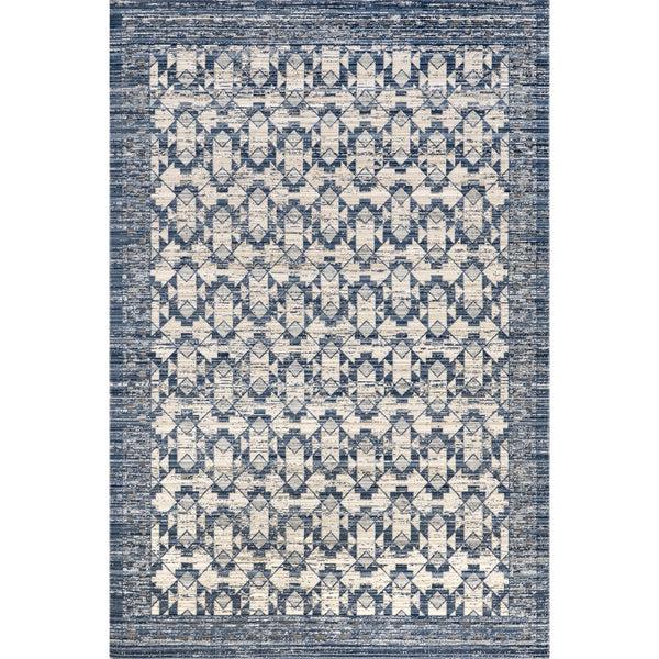 nuloom Chaya Geometric Machine Washable Indoor/Outdoor Area Rug Blue