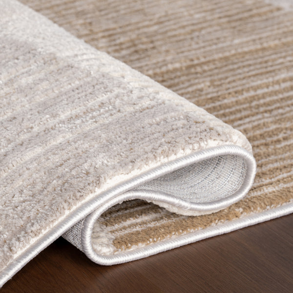 Nuloom Chita Abstract Machine Washable Area Rug Beige