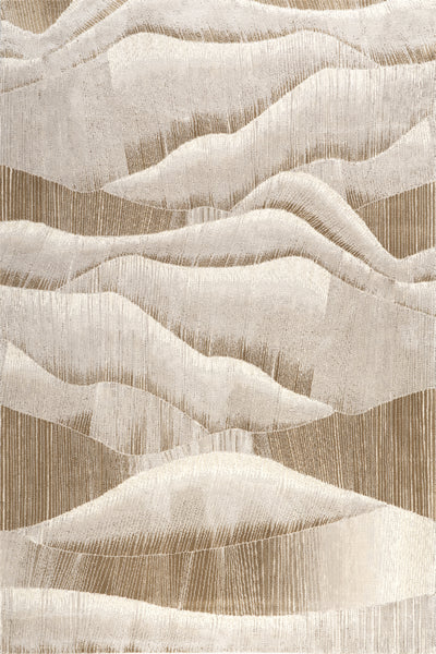 nuloom Chita Abstract Machine Washable Area Rug Beige