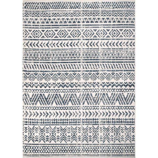 nuloom Chloe Tribal Motif Banded Area Rug Light Gray