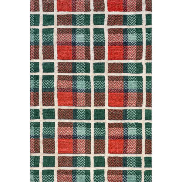 nuloom Clara High-Low Tartan Plaid Area Rug Hunter Green