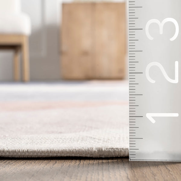 Nuloom Contemporary Collage Washable Area Rug Beige