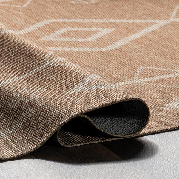 Nuloom Cynna Tribal Easy-Jute Machine Washable Area Rug Brown