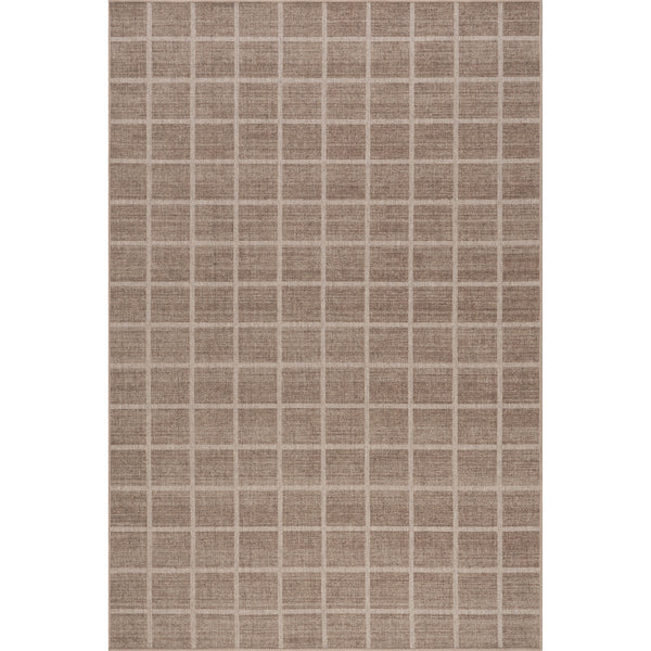 nuloom Daena Checkered Machine Washable Area Rug Brown