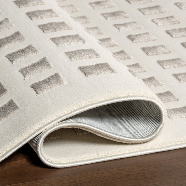 Nuloom Daleyza Checkered Machine Washable Area Rug Cream
