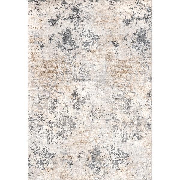 Nuloom Danae Abstract Machine Washable Area Rug Ivory