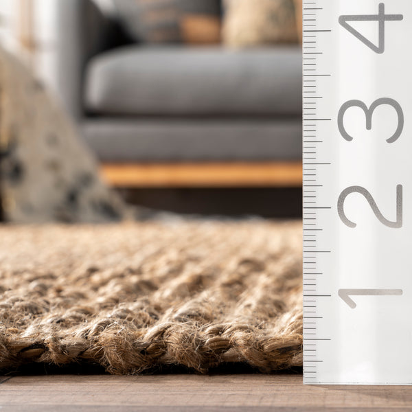 Nuloom Daniela Farmhouse Chunky Jute Area Rug Natural