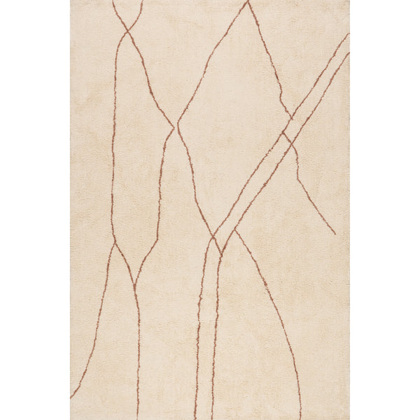 nuloom Deepika Contemporary Abstract Cotton Area Rug Ivory