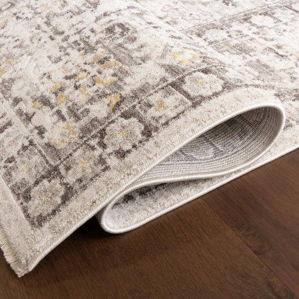 Nuloom Devika Vintage Traditional Medallion Area Rug Light Grey