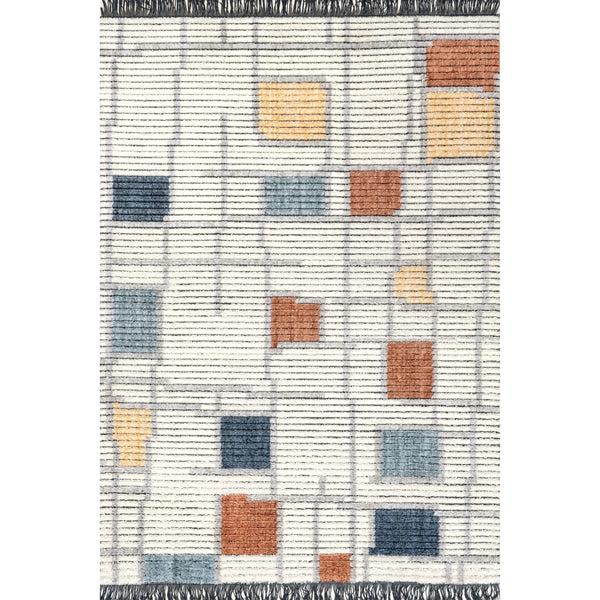 nuloom Dolores Geometric Maze Fringe Area Rug Beige
