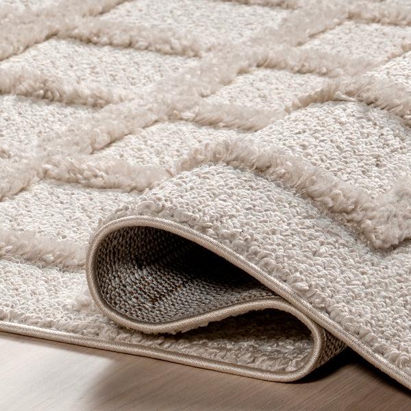 Nuloom Dymphna Scandinavian Checkered Area Rug Ivory