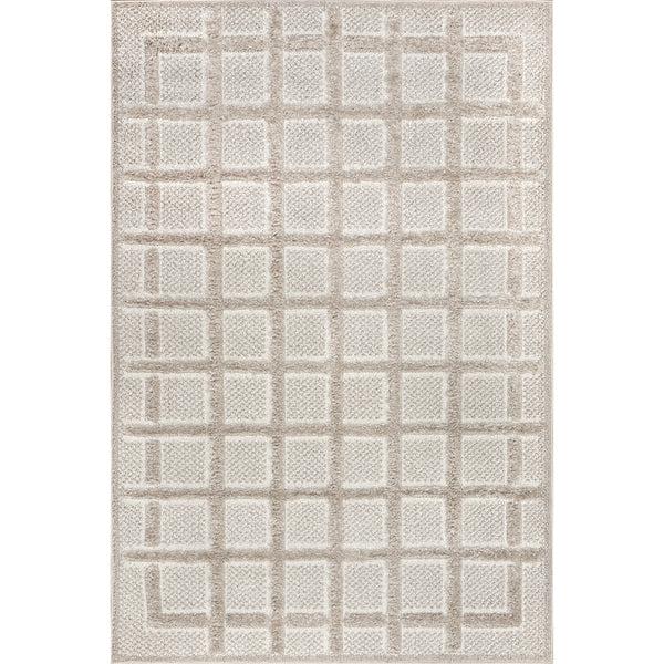 nuloom Dymphna Scandinavian Checkered Area Rug Ivory