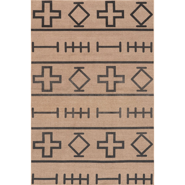 nuloom Easy-Jute Machine Washable Melony Tribal Area Rug Natural