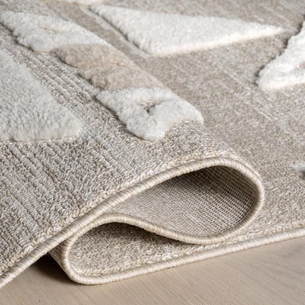 Nuloom Eden Southwestern Tasseled Area Rug Light Beige