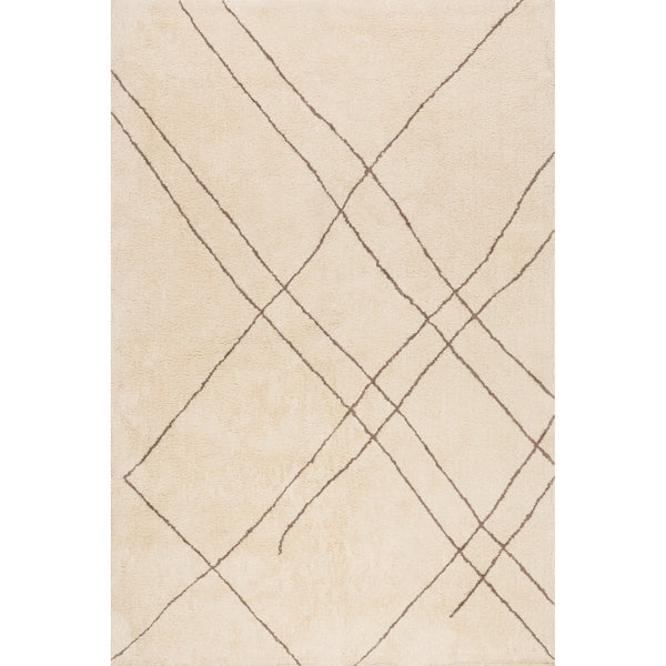 nuloom Egeria Modern Abstract Cotton Area Rug Ivory